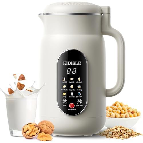 KIDISLE 10-in-1 Nut Milk Maker Machine & Soup Maker, Self-Clean, 51oz